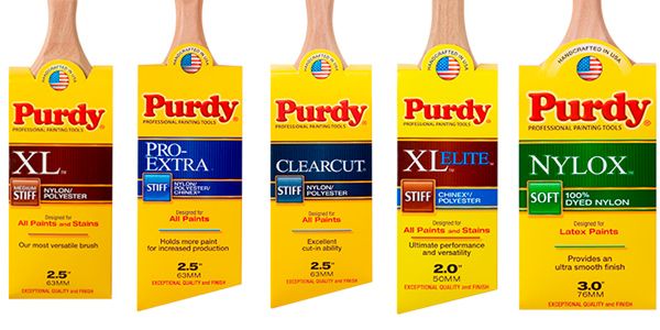 Purdy brushes from Turner & Wood Decorators Merchant Leeds