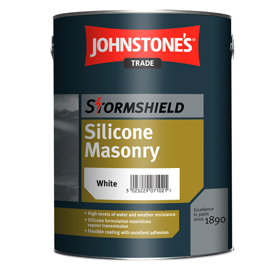 Stormshield Silicone Masrony Paint by Johntone's Trade Paints