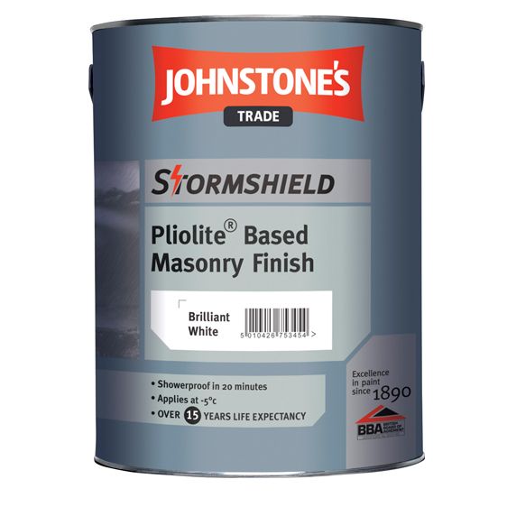 Stormshield Pliolite Based Masonry paint from Johnstone's Trade Paints